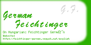 german feichtinger business card